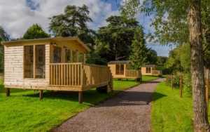 Lakeside dining cabins